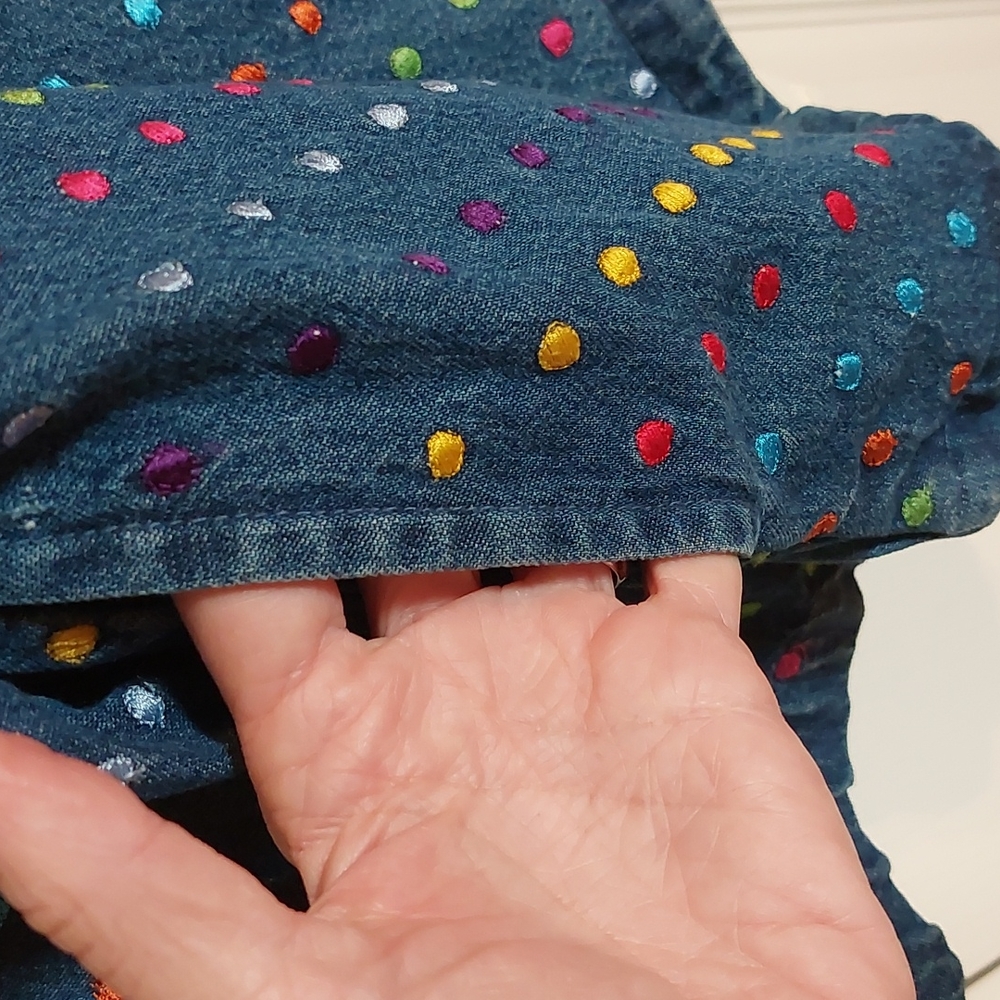 Colorful Vintage Jean Jacket - Picture 6 of 6